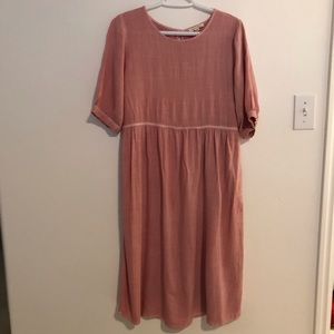 Pink modest boutique dress